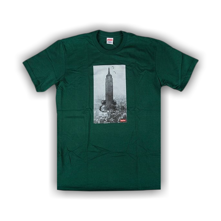 Buy Supreme Mike Kelley The Empire State Building T Shirt Green FW18T38 GREEN GOAT
