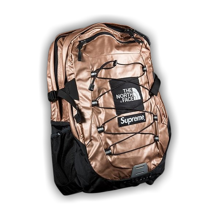 Supreme the north face metallic borealis backpack rose gold store