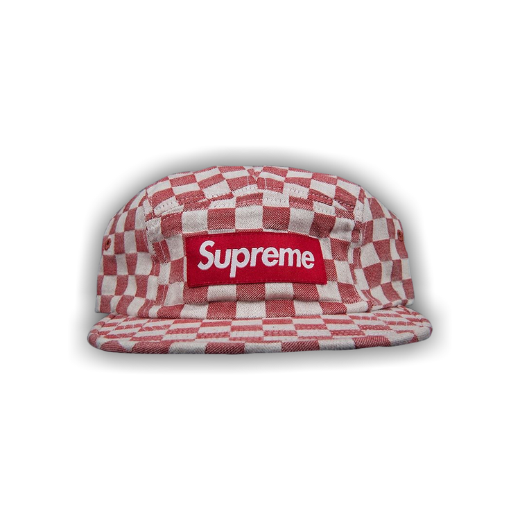 Buy Supreme Checkerboard Camp Cap 'Red' - SS18H11 RED | GOAT CA
