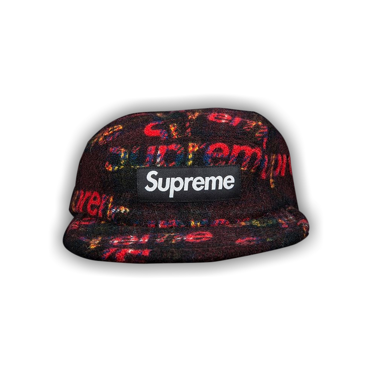 Buy Supreme Harris Tweed Camp Cap 'Black' - FW18H11 BLACK | GOAT