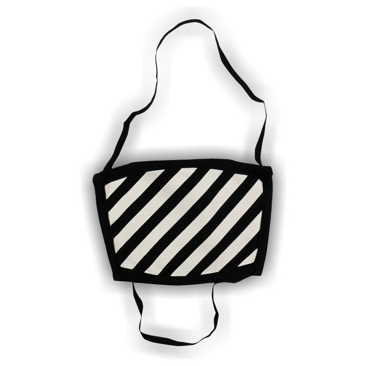 Buy Off-White Diag Face Mask 'Black/White