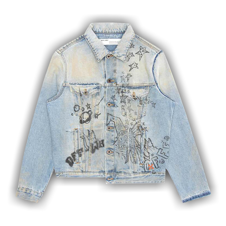 オフホワイト Off-White Shibori Relaxed Jacket Buy Off-White Wizard Slim Deconstructed Jacket 'Extreme