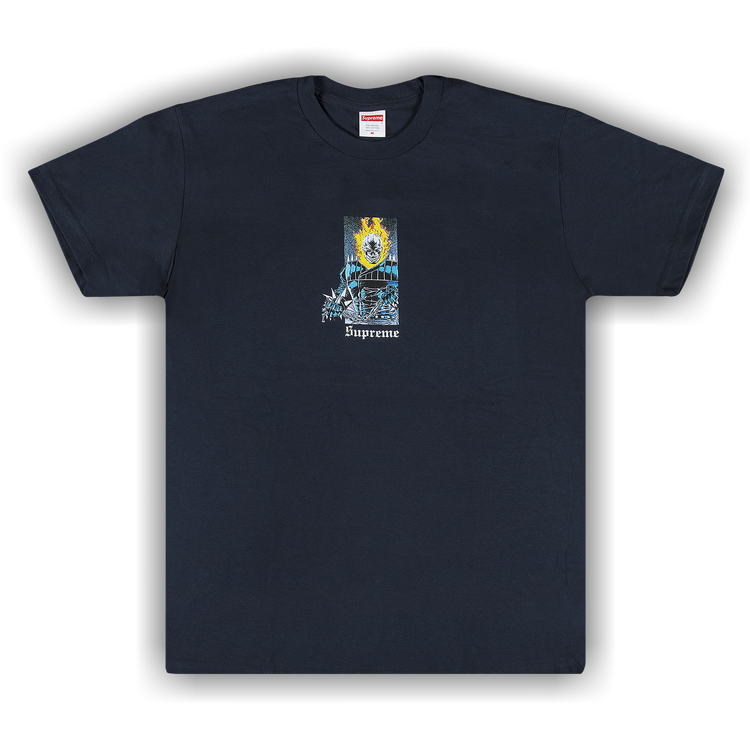 GODH SUPREME Tシャツ ネイビー Buy Supreme Ghost Rider T-Shirt 'Navy' - SS19T16 NAVY | GOAT