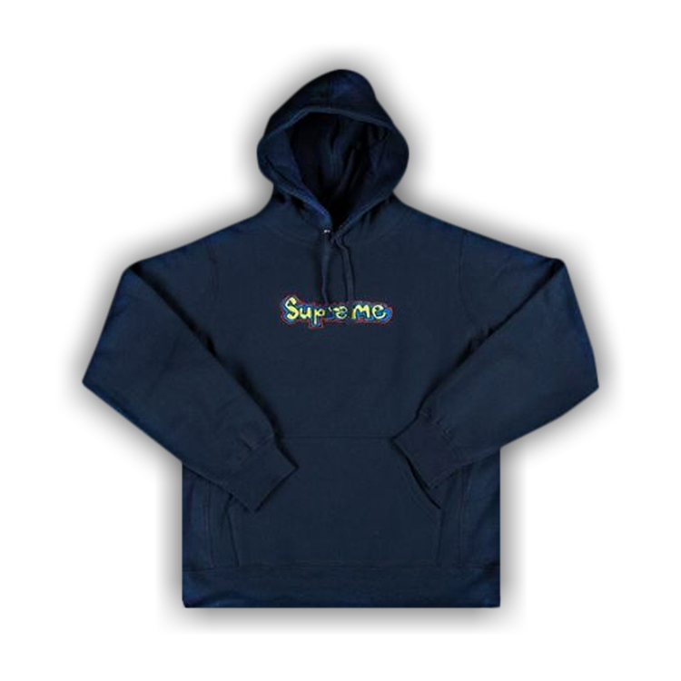 Supreme Gonz Logo Hooded Sweatshirt 'Navy'
