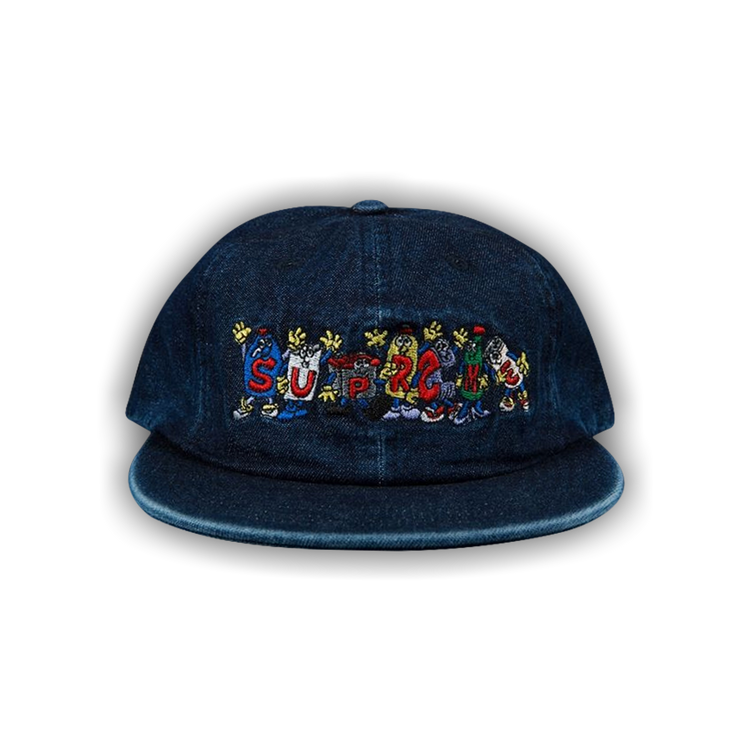 Buy Supreme Friends 6 Panel Cap 'Denim' - SS18H38 DENIM | GOAT