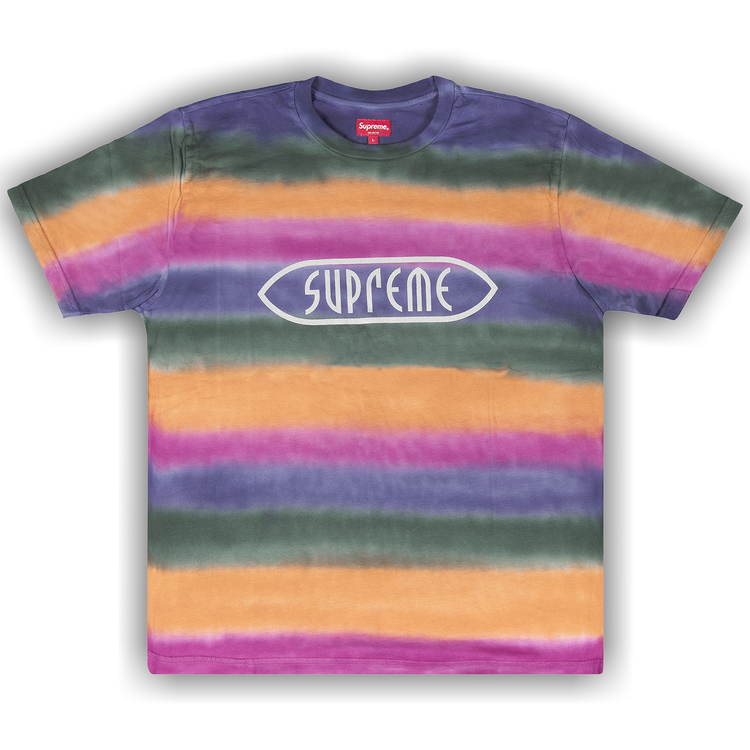 Buy Supreme Rainbow Stripe T-Shirt 'Orange' - SS19KN35 ORANGE | GOAT