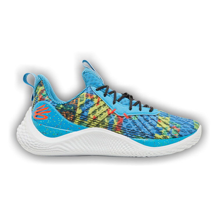 Under Armour Youth Curry Flow 10 'Unicorn & Butterfly' Basketball Shoes - Pink, 5