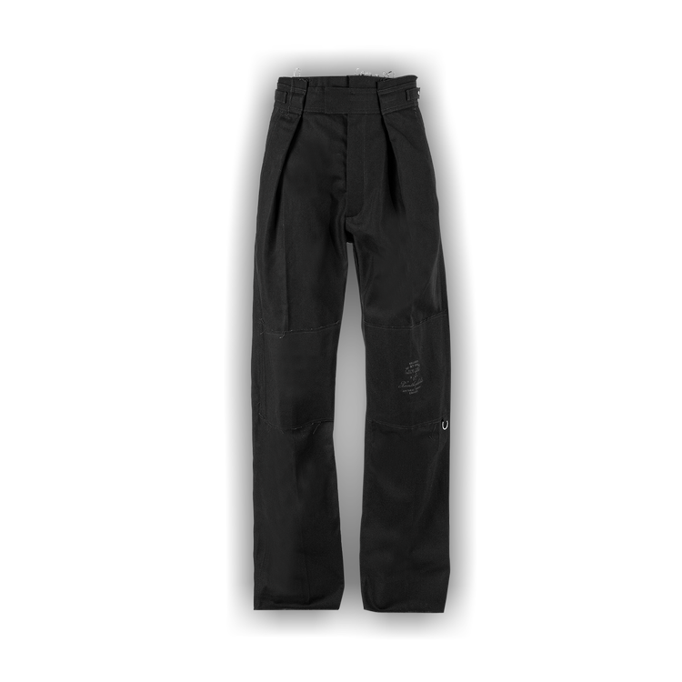 Buy Raf Simons Wide Fit Pants With Knee Patches And Rings 'Black