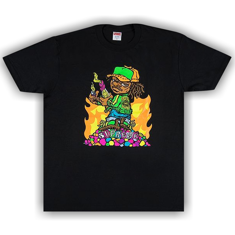Buy Supreme Molotov Kid Tee Black SS19T5 BLACK GOAT