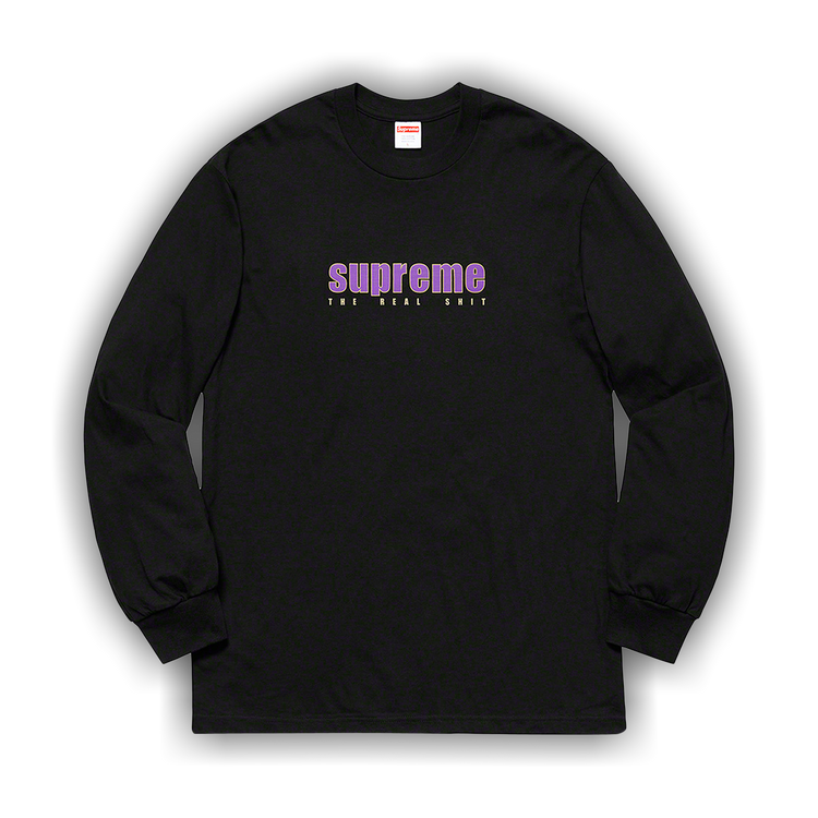 Buy Supreme The Real Shit Long-Sleeve Tee 'Black' - SS19T18 BLACK