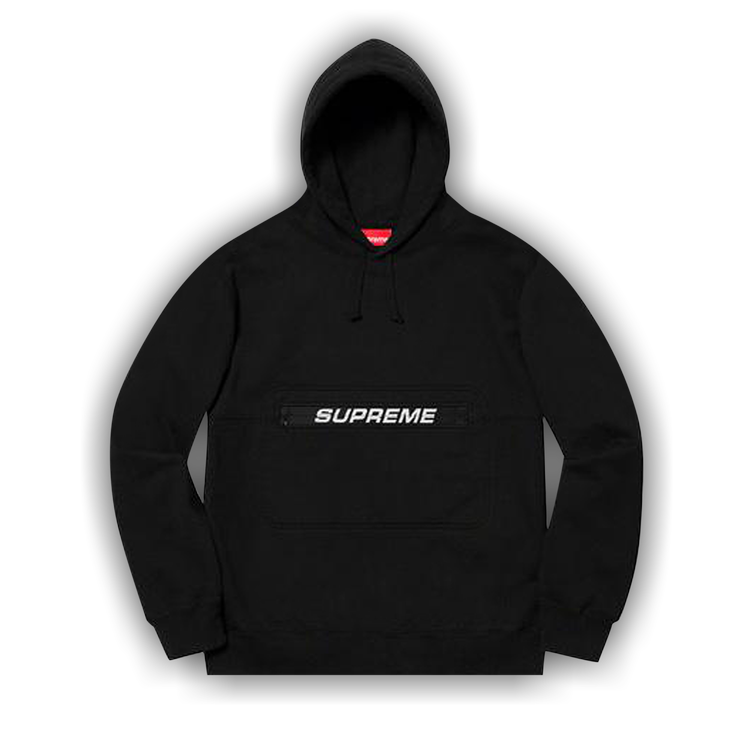 Buy Supreme Zip Pouch Hooded Sweatshirt 'Black' - SS19SW18 BLACK