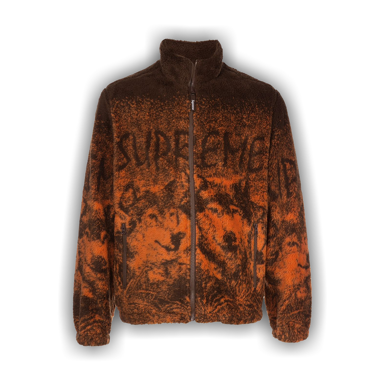 19SS Supreme Wolf Fleece Jacket SUPREME WOLF FLEECE JACKET DARK