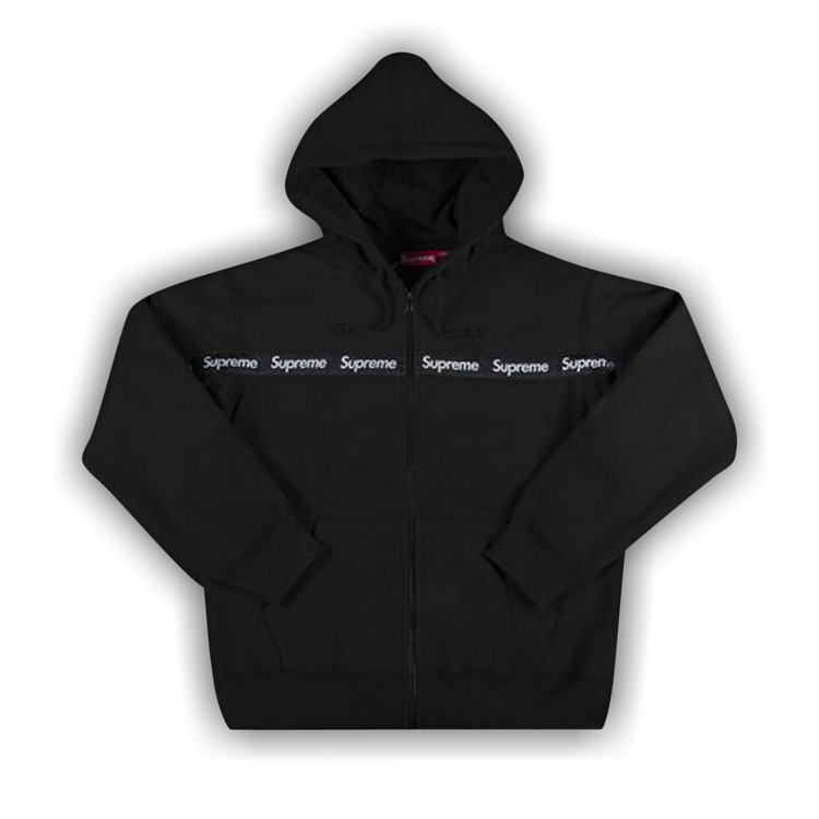 Text stripe hooded sweatshirt supreme online