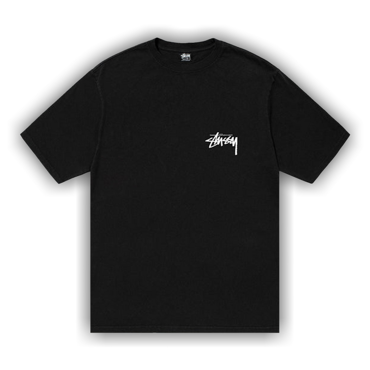 ★関税込★Stussy★Stussy Pigment Dyed Arched T-shirt★Black STUSSY ステューシー Tシャツ 半袖 メンズ Arched Pigment Dyed