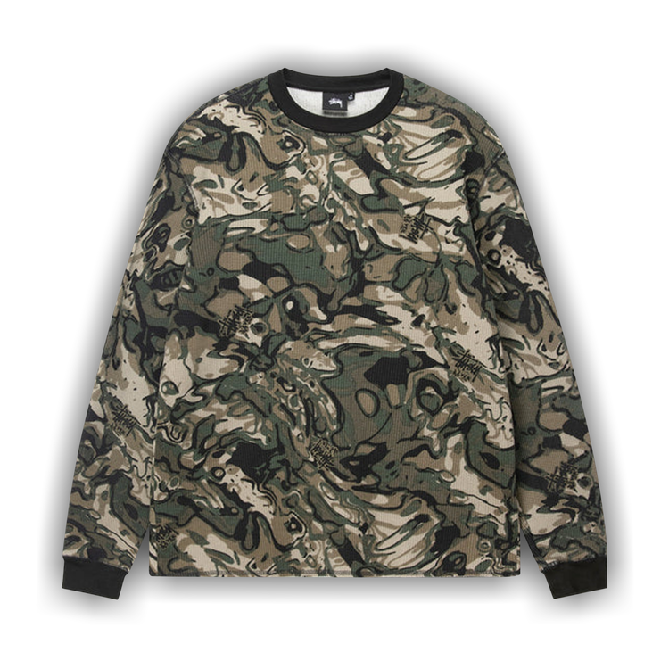 Buy Stussy Basic Stock Long-Sleeve Thermal 'Veil Camo' - 1140314