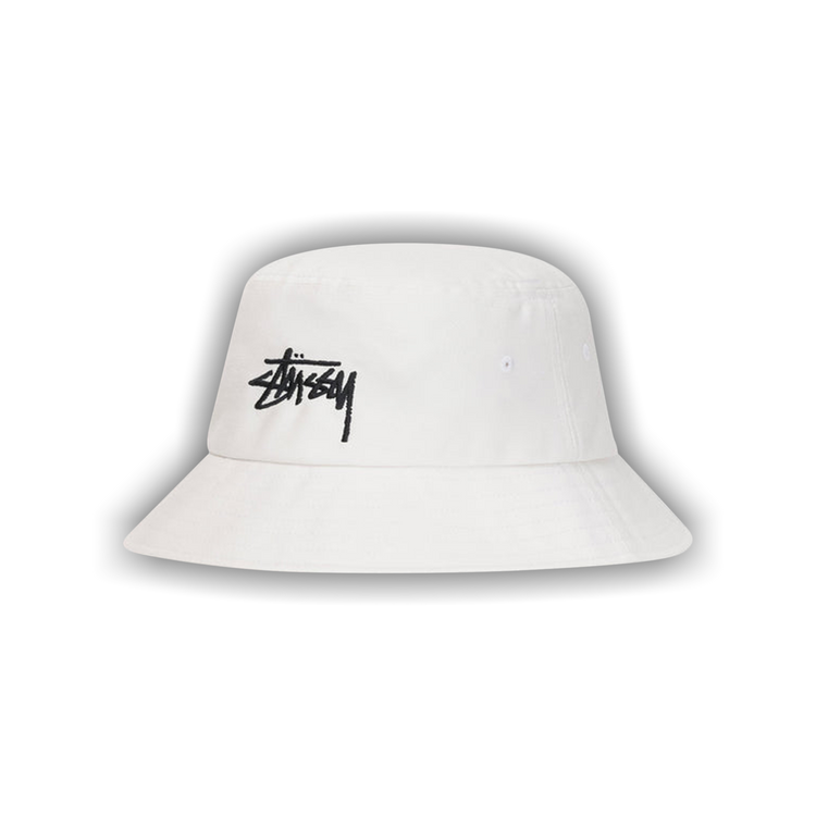 Buy Stussy Big Stock Bucket Hat 'White' - 1321132 WHIT | GOAT