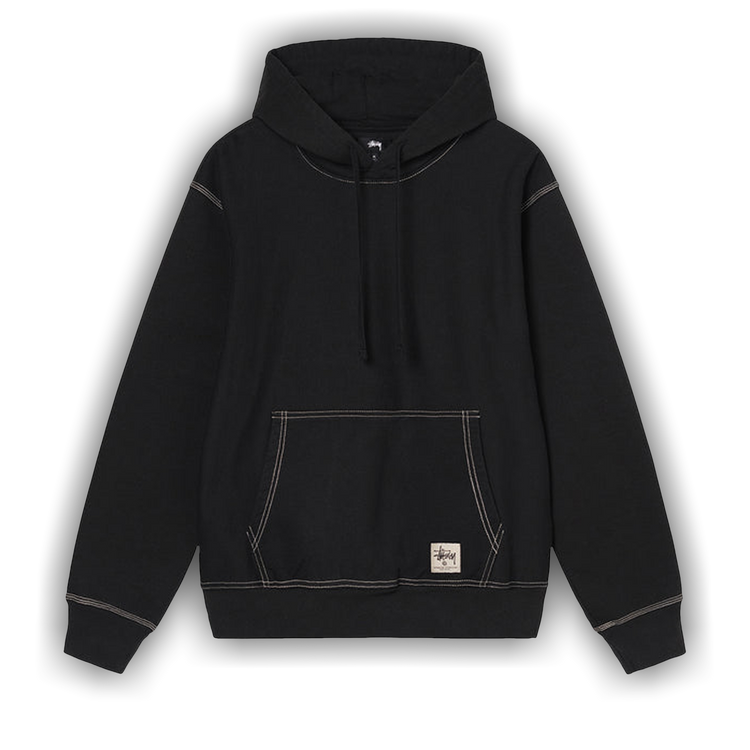 トップス ap21Stussy Contrast Stitch Stüssy: Contrast Stitch Label Hood (Navy) | DSMNY E-SHOP