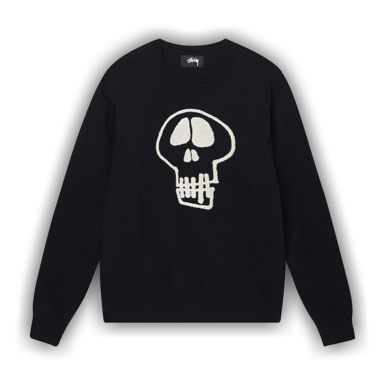 Stussy Skull Sweater 'Black'