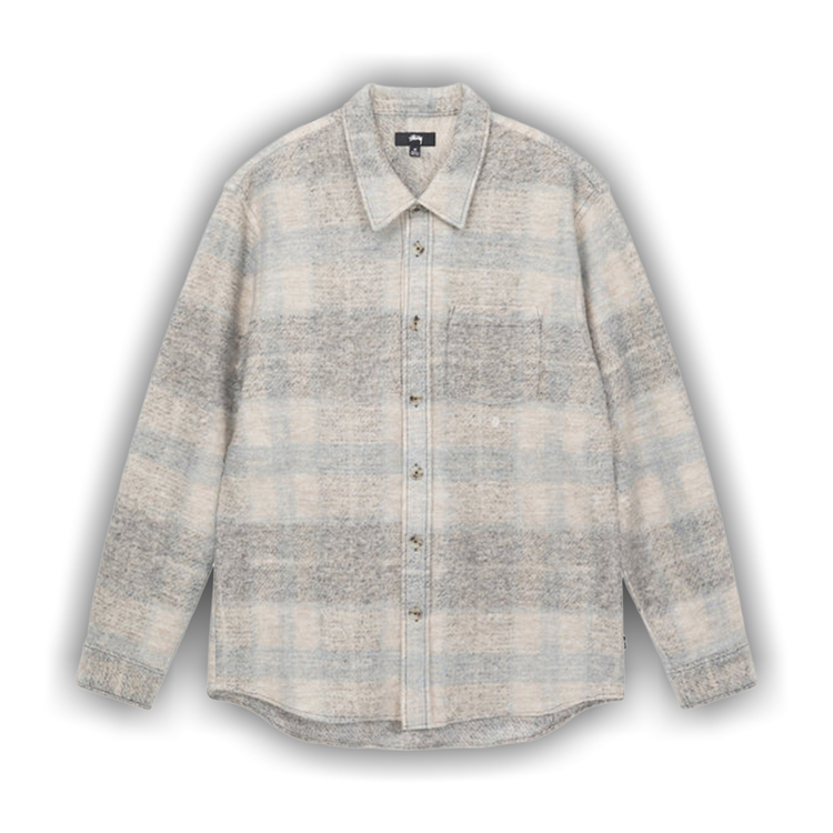 Tシャツ・カットソー STUSSY SS25 MOTIF PLAID SHIRT (1110352 0008 GREY) Stüssy - Motif Plaid Shirt in Grey - 1110352_0008 – Voo Store