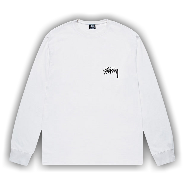 Buy Stussy 8 Ball Fade Long-Sleeve Tee 'White' - 1994846 WHIT | GOAT