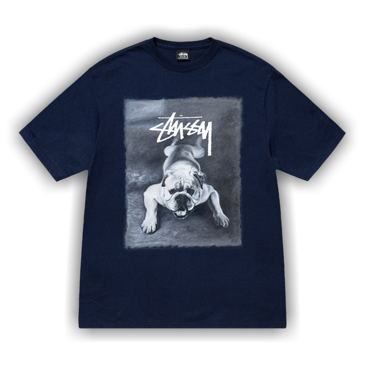【STUSSY】25ss BULLDOG TEE Stussy Stock Dog Tee Black Men's - SS25 - US