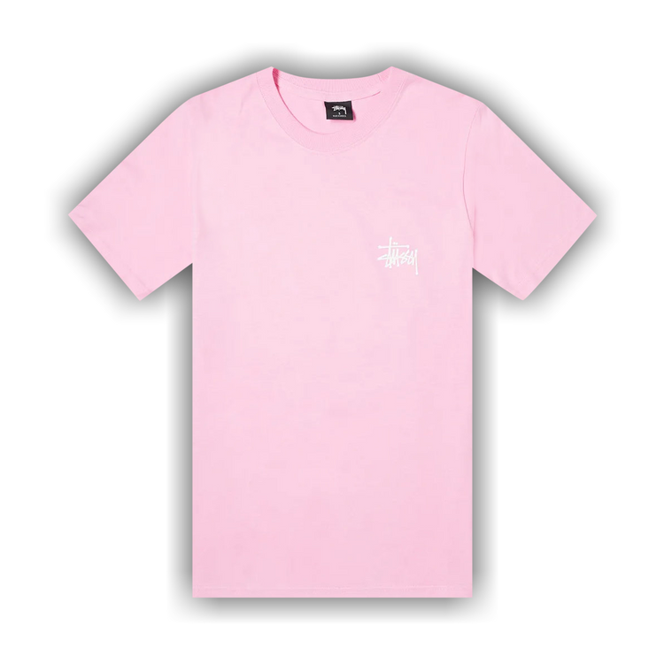 Tシャツ・カットソー STUSSY SS25 Shirts (1110352 0604 PINK) Stussy Basic Stussy Long Sleeve T-Shirt - Pink | Flatspot