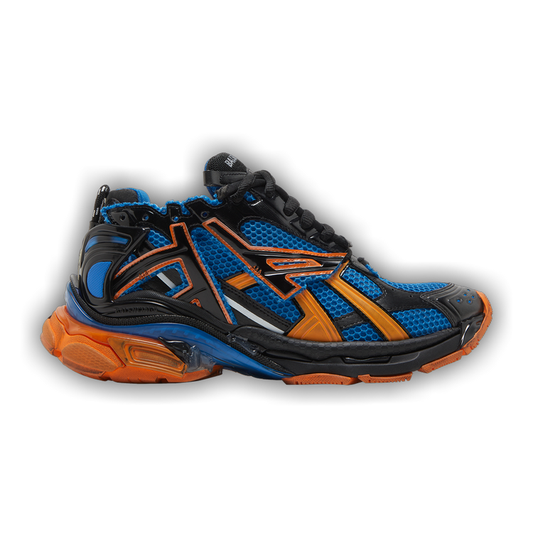 Blue and orange balenciaga runners discount