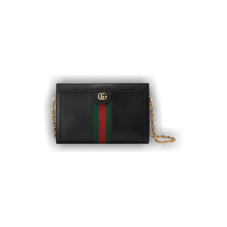 Buy Gucci Leather Ophidia Small Shoulder Bag Black 503877 DJ2DG 1060 GOAT