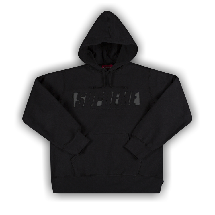 Buy Supreme Reflective Cutout Hooded Sweatshirt 'Black' - SS20SW15 BLACK |  GOAT