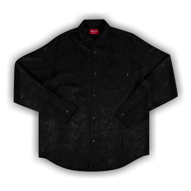 Buy Supreme Snakeskin Jacquard Shirt 'Black' - SS20S33 BLACK