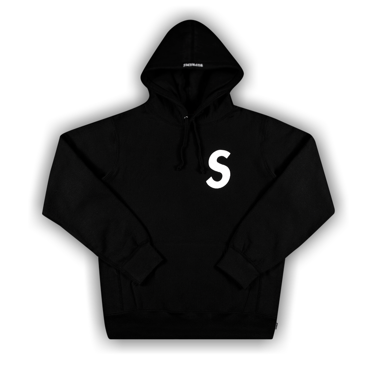 Supreme S Logo Hooded Sweatshirt 'Black' | GOAT