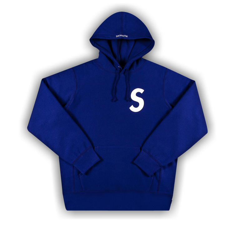 Supreme s logo hoodie blue new arrivals