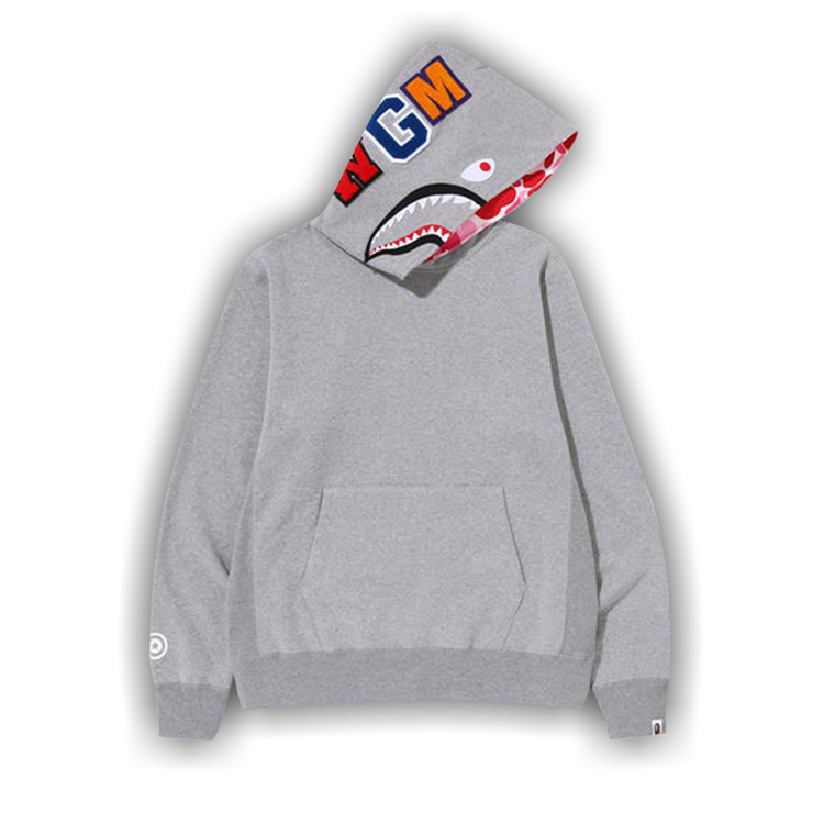 Buy BAPE Shark Pullover Hoodie Grey 1I80 114 008 GREY GOAT CA