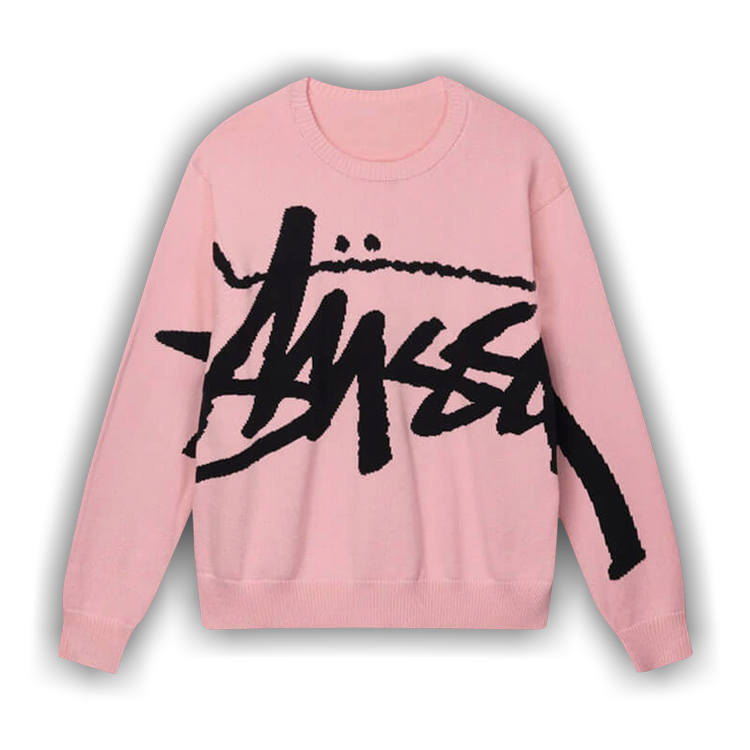 Buy Stussy Stock Sweater 'Pink' - 117152 PINK | GOAT