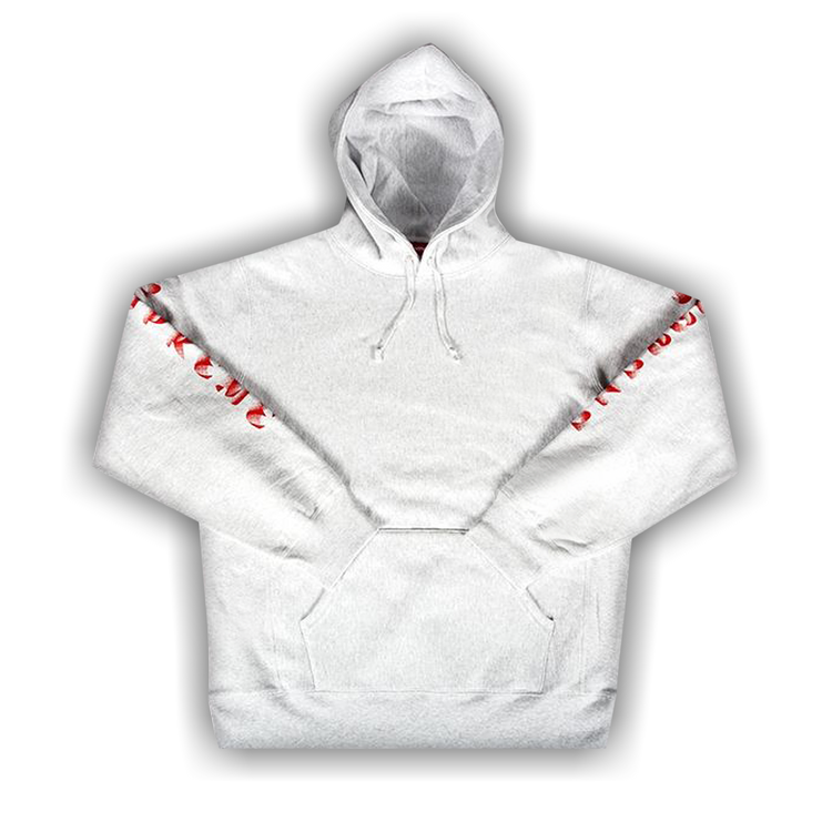 Buy Supreme Gradient Sleeve Hooded Sweatshirt Ash Grey