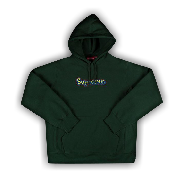 Buy Supreme Gonz Logo Hooded Sweatshirt 'Dark Green' - SS18SW18