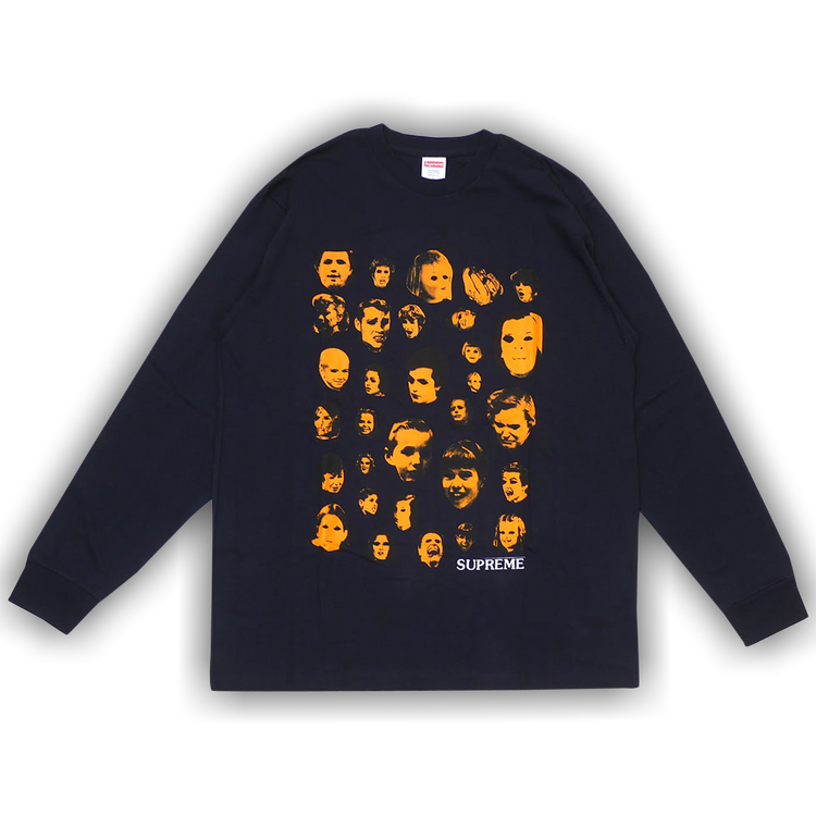 19AW/Faces /フェイス/長袖Tシャツ/M/ロンT/supreme Supreme 'Faces L/S Tee'長袖Tシャツ ロンT フェイス 白 ホワイト M