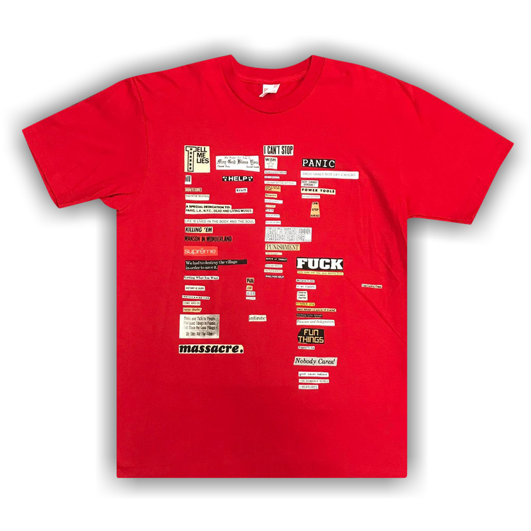 Buy Supreme Cutouts Tee 'Red' - FW18T33 RED | GOAT CA