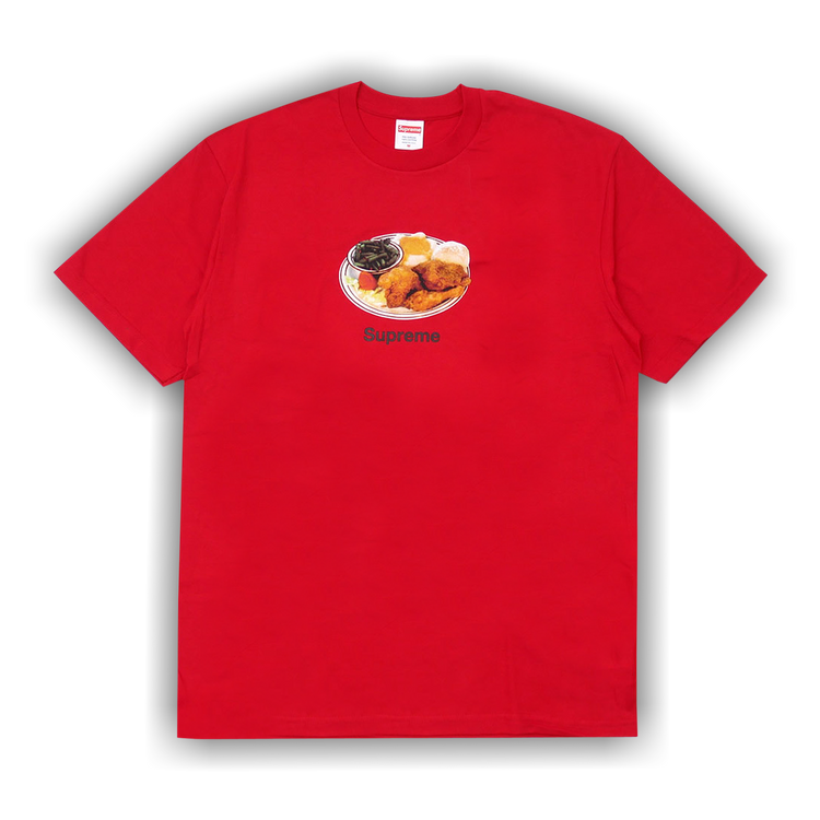 Buy Supreme Chicken Dinner Tee Red SS18T22 RED GOAT UK