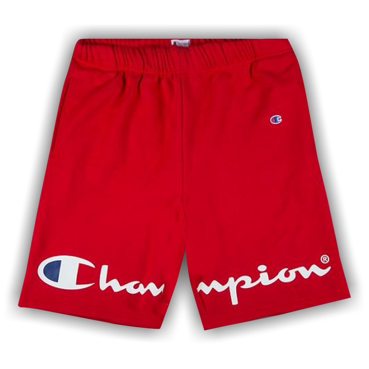 Buy Supreme x Champion Sweatshort 'Red' - SS18SW6 RED | GOAT