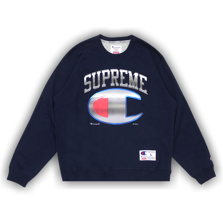 Supreme champion chrome best sale crewneck