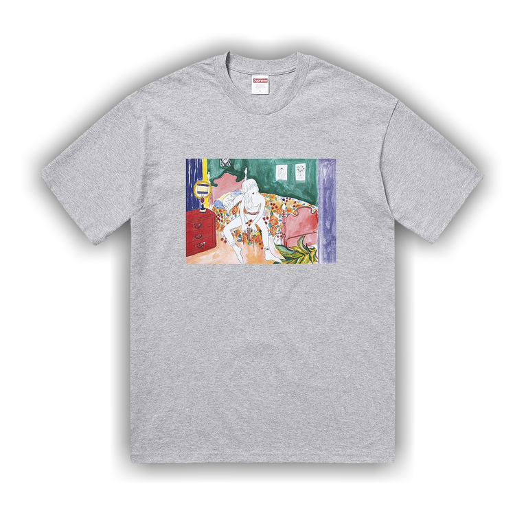 Buy Supreme Bedroom Tee 'Heather Grey' - FW18T35 HEATHER GREY | GOAT