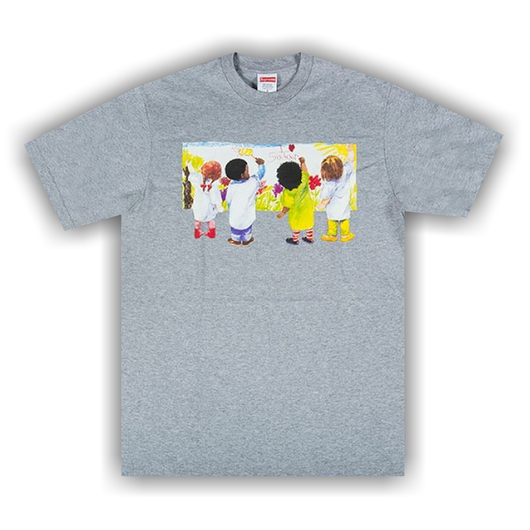 トップス Supreme Warm Up Tee \"Heather Grey\" NEW SUPREME Warm Up Tee Heather Grey Mens Sz S | eBay