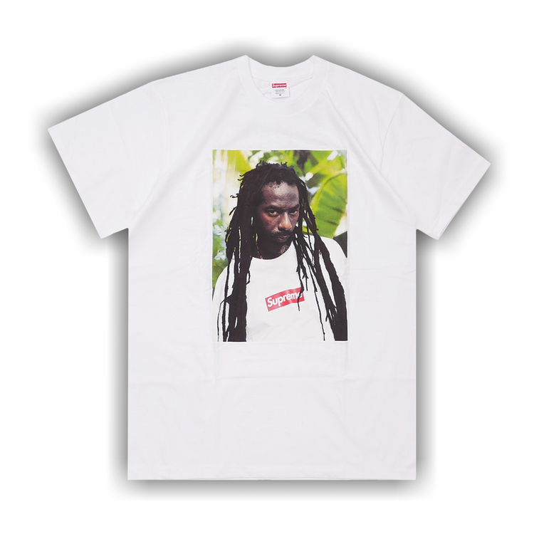 Supreme SS19 Buju Banton Tee (Supremeステッカー付き) SUPREME X BUJU BANTON TEE BLACK MEDIUM SUPER LIMITED RELEASE