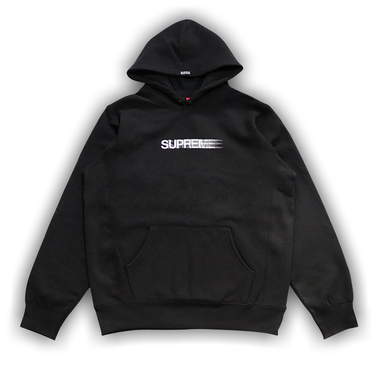 Supreme Motion Logo Hooded Sweatshirt 'Black'