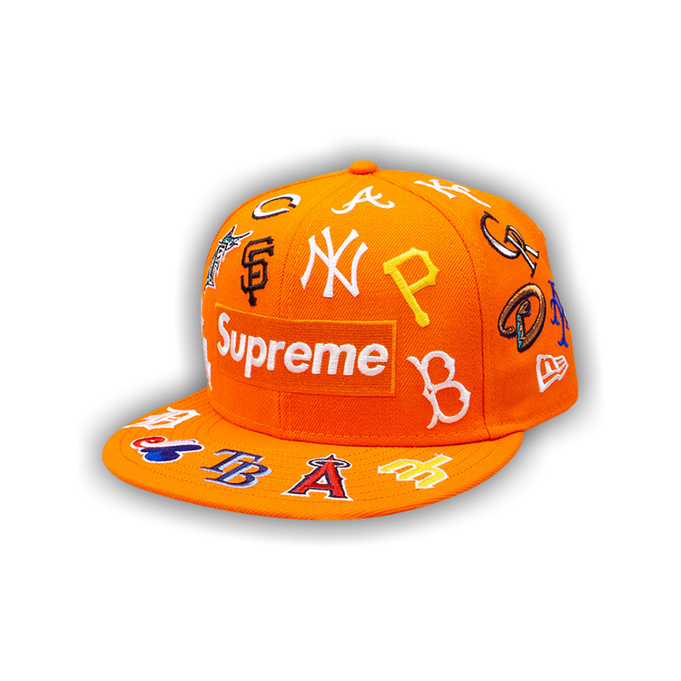 Buy Supreme x MLB x New Era Hat 'Orange' - SS20H23 ORANGE | GOAT