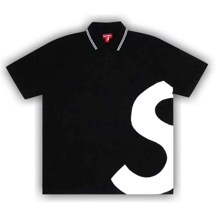 Supreme S Logo Polo 'Black'
