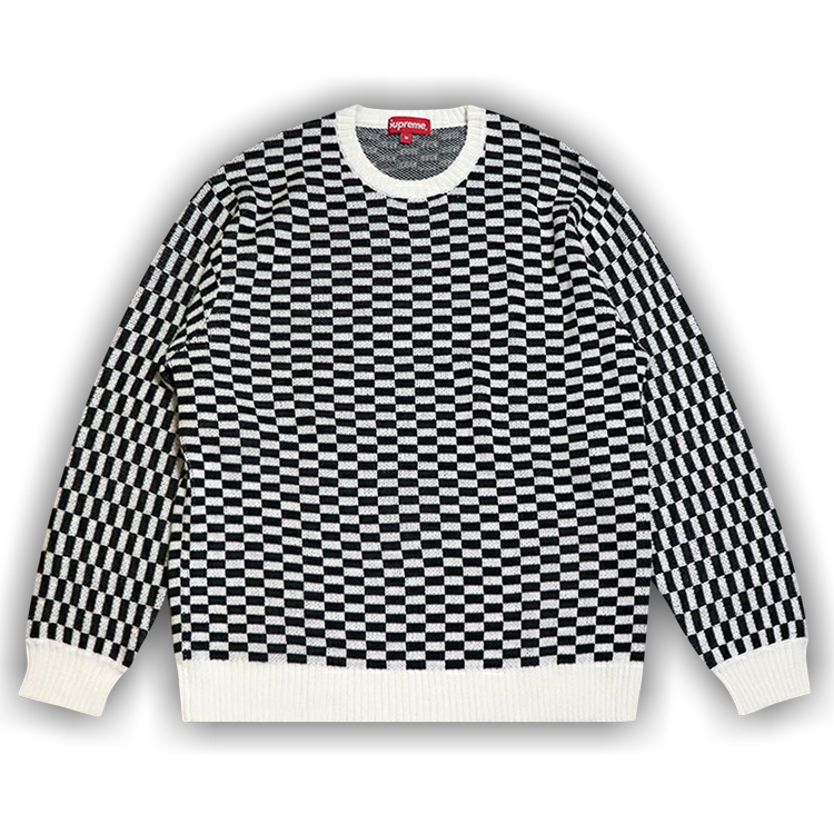 Buy Supreme Back Logo Sweater 'Checkerboard' - SS20SK4 ...