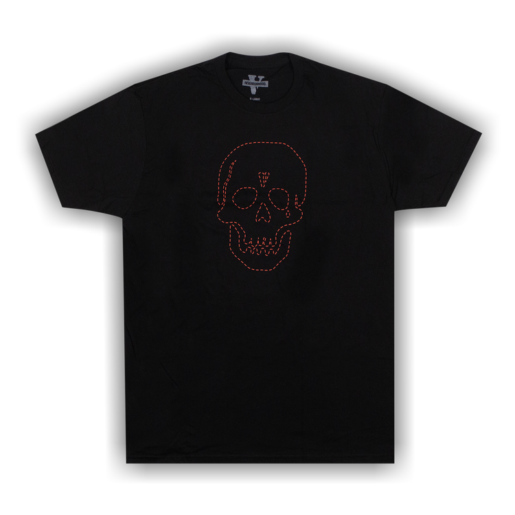 Buy Vlone x Neighborhood Skull Short Sleeve T Shirt Black Red 1020 100000103NSST RED GOAT
