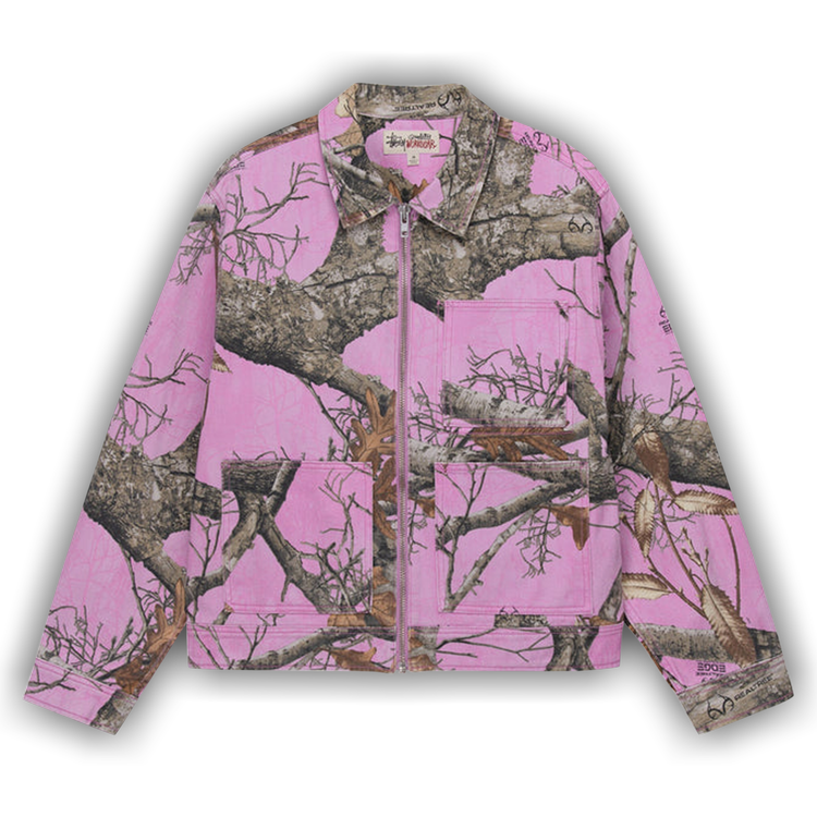 Buy Stussy Realtree Edge Zip Work Jacket 'Pink' - 115683 PINK | GOAT